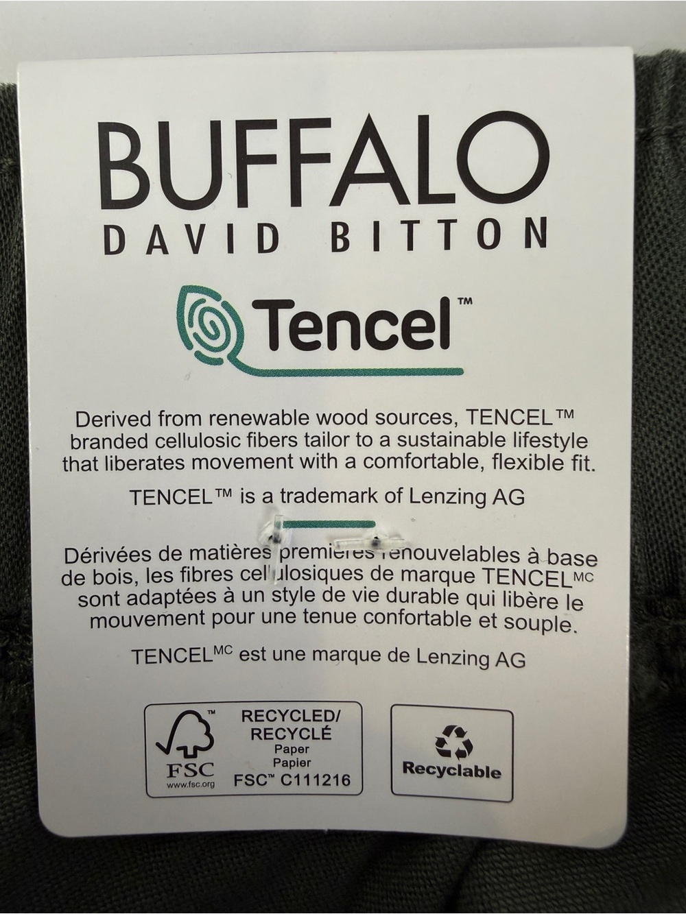 Buffalo David Bitton Women's Tencel Pull-On Cargo Pants Sage Green XS NWT - Picture 13 of 16